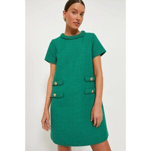 Tuckernuck Emerald Green Jackie Tweed Dress XS